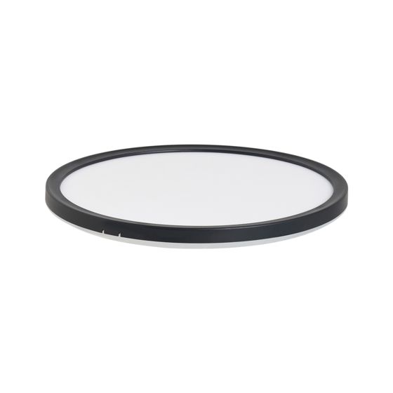 LED-taklampa VELORA med fjärrkontroll med dimmer Svart