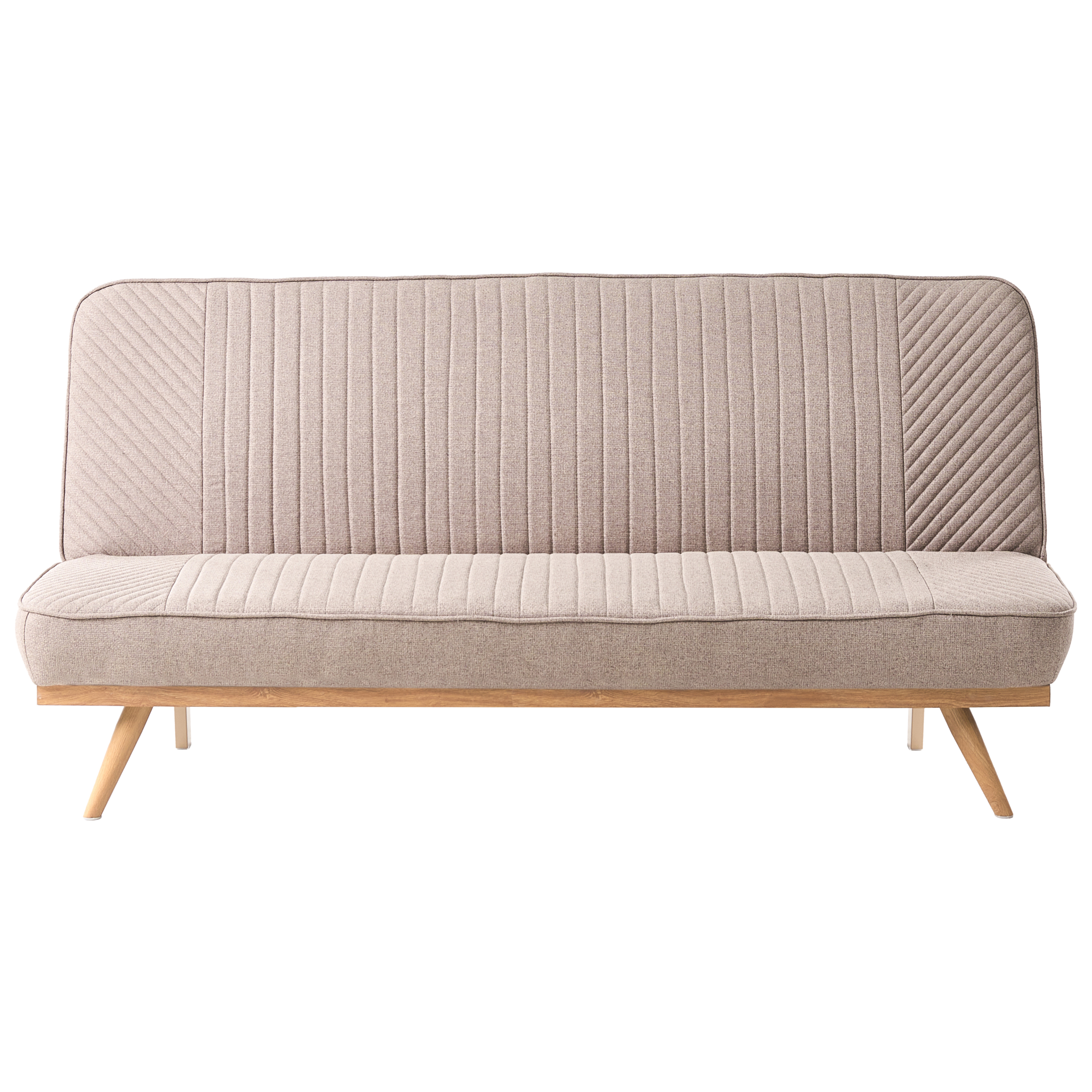 Bäddsoffa 2-sits KALFAFEL Ljusbrun