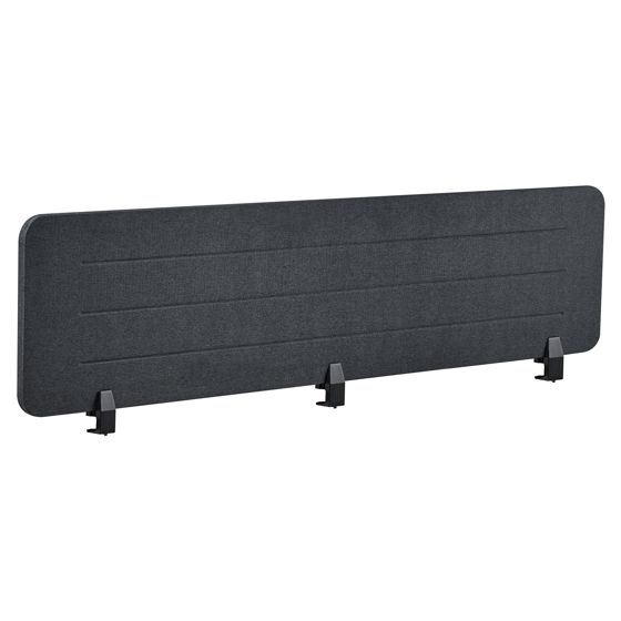 Skiljevägg för skrivbord ZIGGY 180 x 40 cm Mörkgrå
