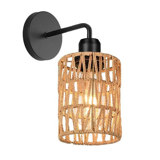 TOOLIGHT vägglampa APP1623-1W BOHO Beige/Svart 29x12x29cm
