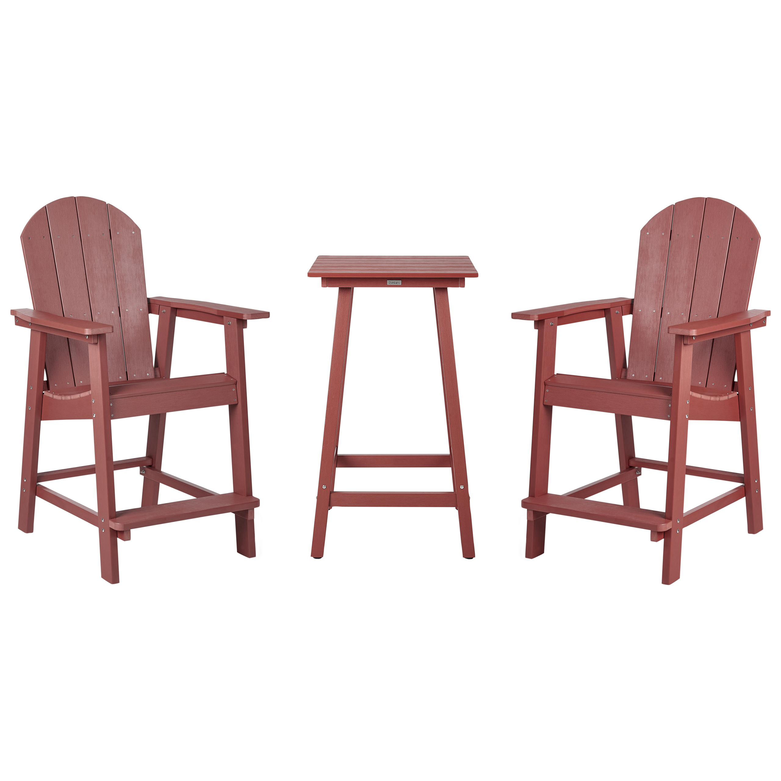 Caféset ADIRONDACK Röd