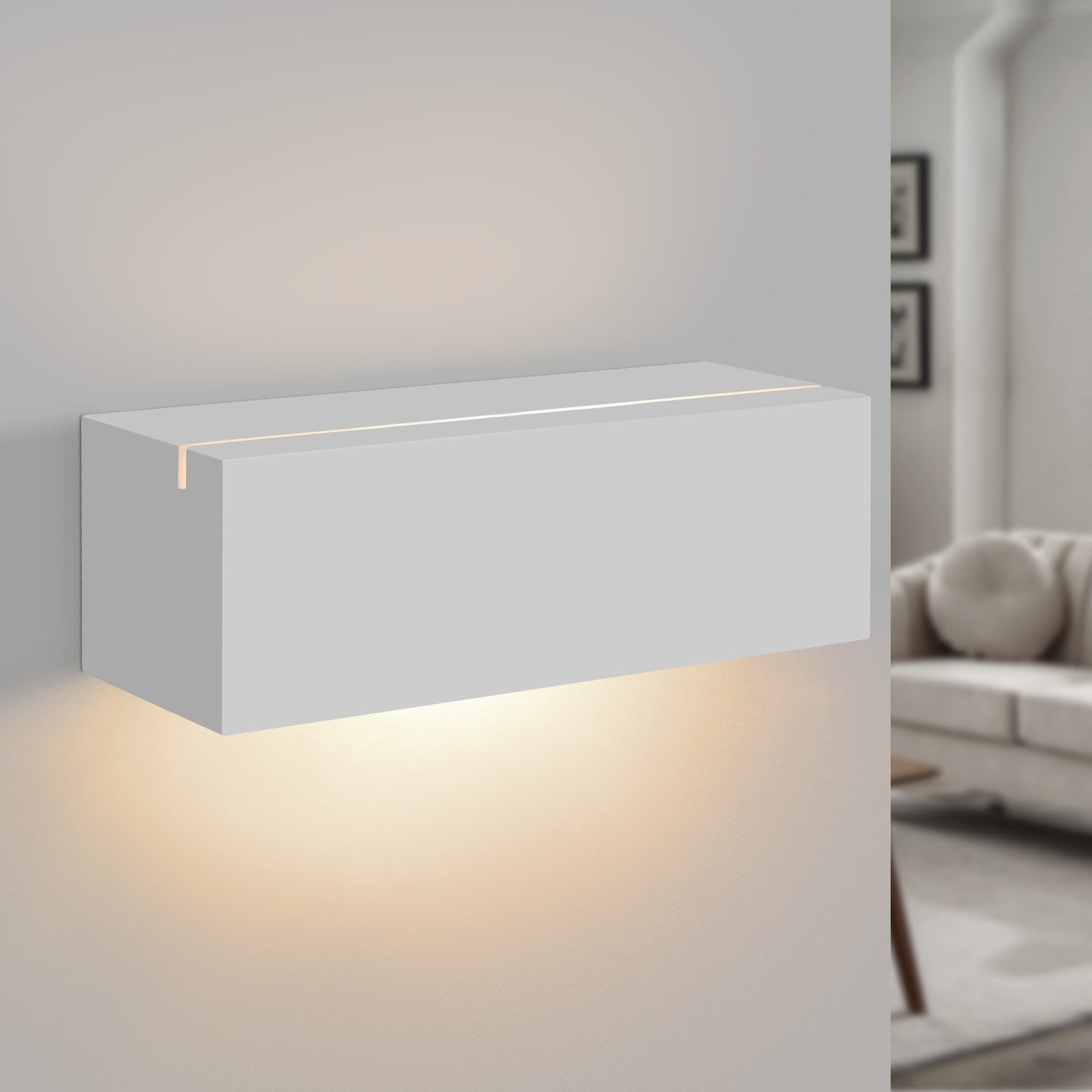 NETTLIFE modern G9 vit gipsvägglampa för hall, trappa, upp och ner
