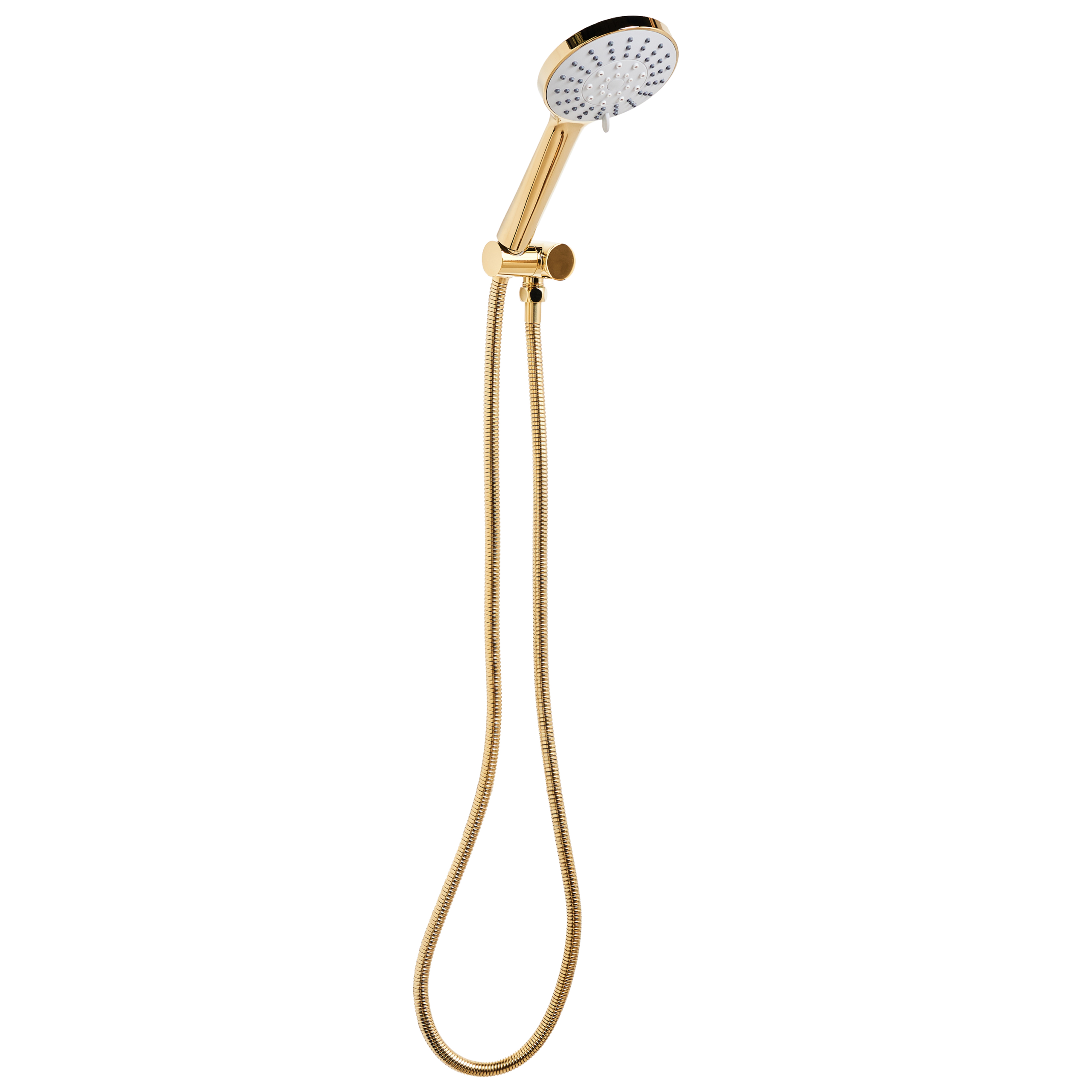 Duschhuvud och slangkit UCHIZA 5 strållägen Guld