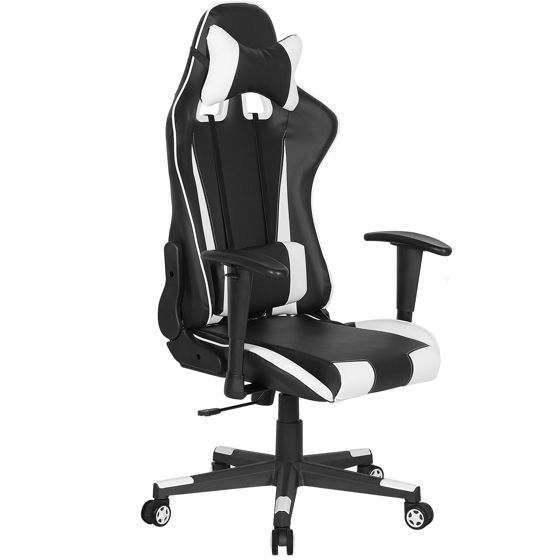Kontorsstol GAMER Konstläder Vit