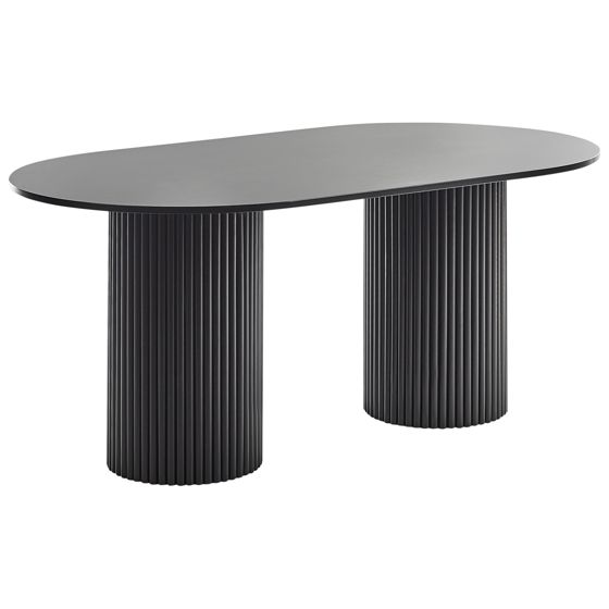 Matbord SHERIDAN Svart 180 cm 100 cm
