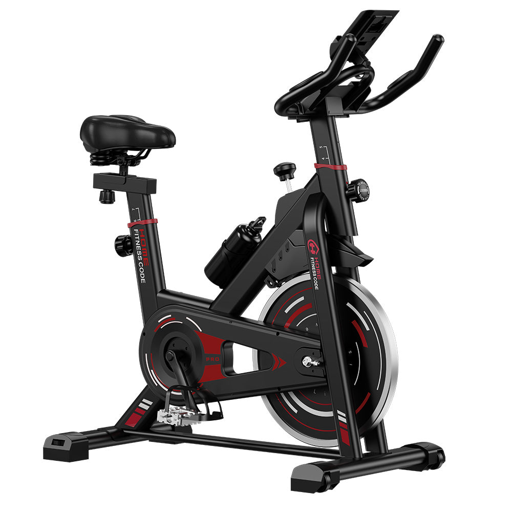 Motionscykel 10 kg svänghjul LCD stabil konstruktion för långa pass och återhämtning