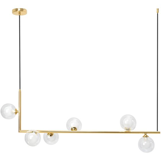 TOOLIGHT hängande taklampa APP690-6CP Guld 90x90x106cm