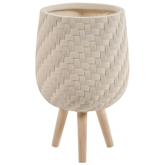 Upphöjd växtkruka PAVONE 27 cm Ljusbeige