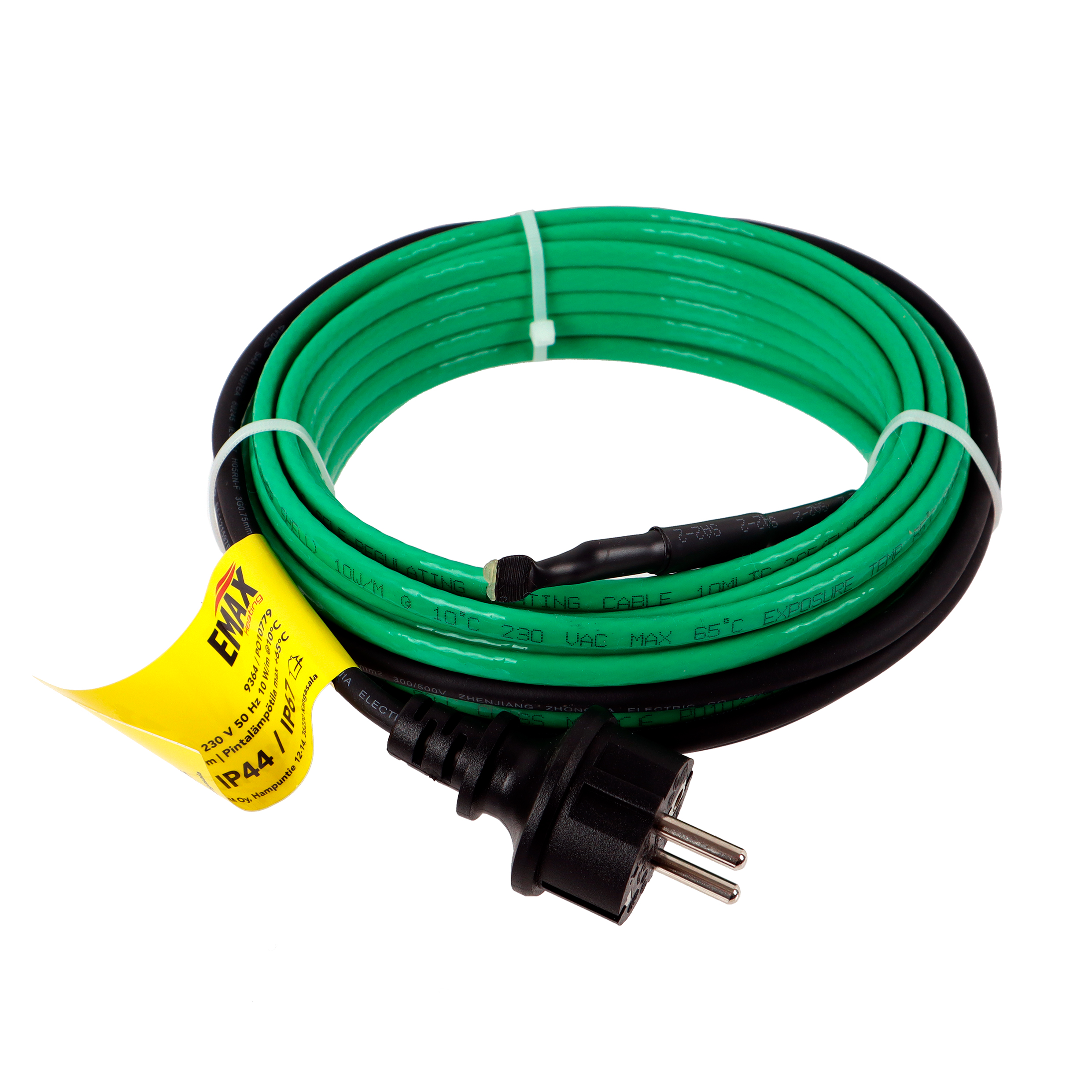 Emax Heating Självreglerande frostskyddskabel 100W 230V med stickpropp längd 10 meter