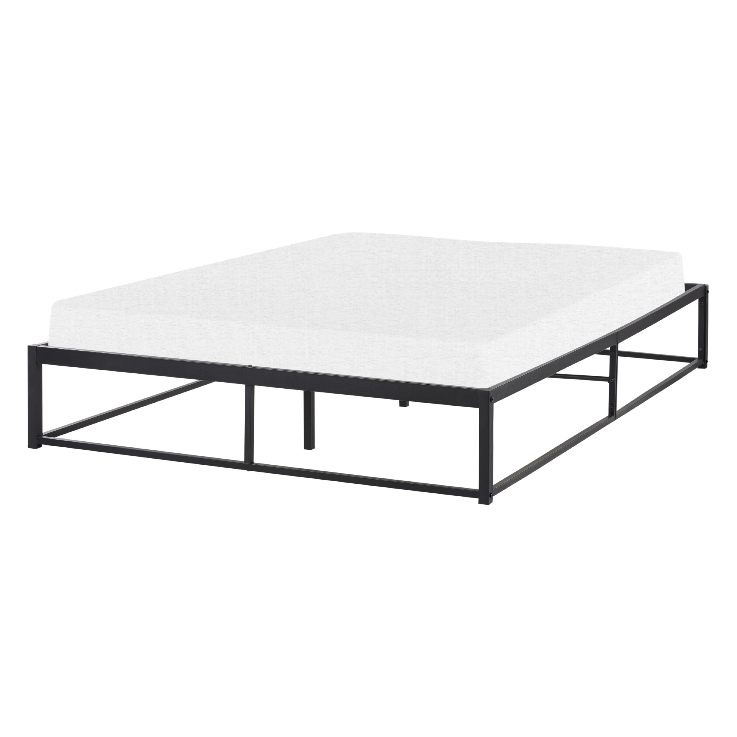 Säng med lamellram Metall VIRY 140 x 200 cm Svart