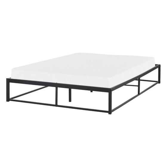 Säng med lamellram Metall VIRY 140 x 200 cm Svart
