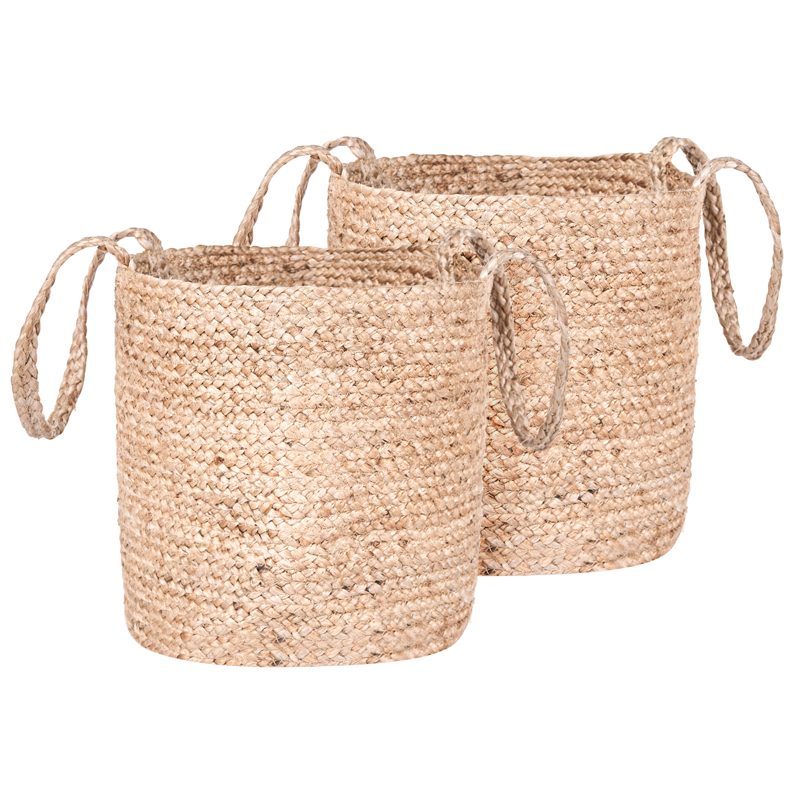 Set med 2 korgar KAELLA Jute Beige
