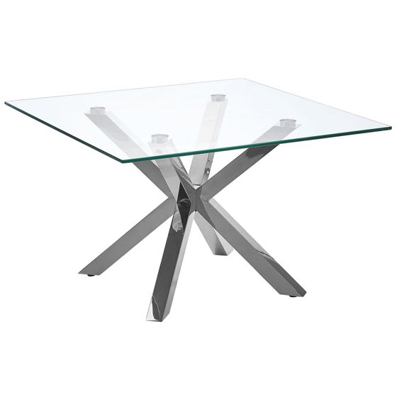 Soffbord STARLIGHT Härdat glas Silver