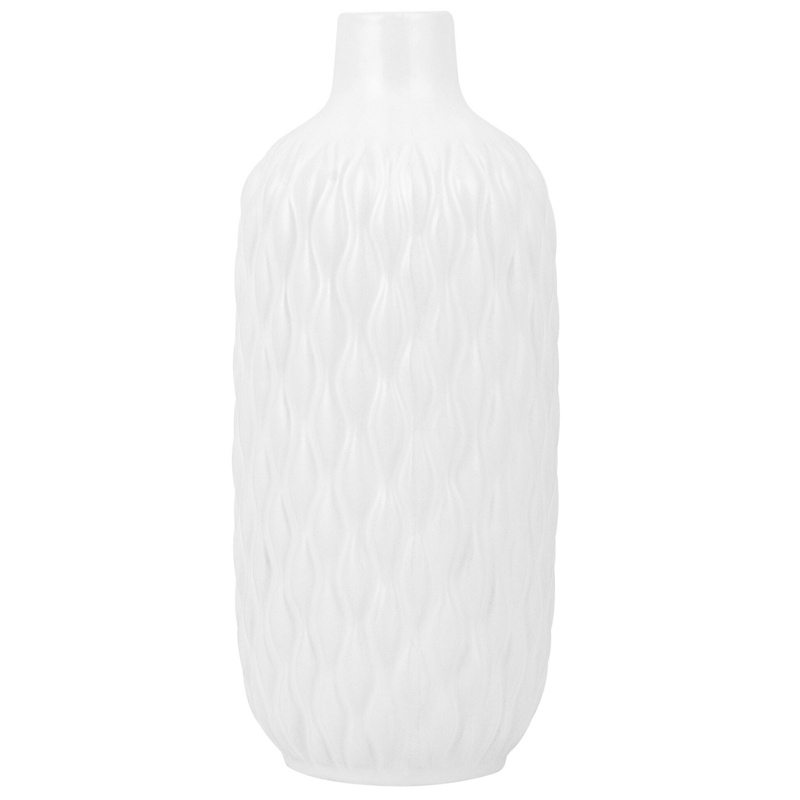 Dekorationsvas EMAR 31 cm Stengods Vit
