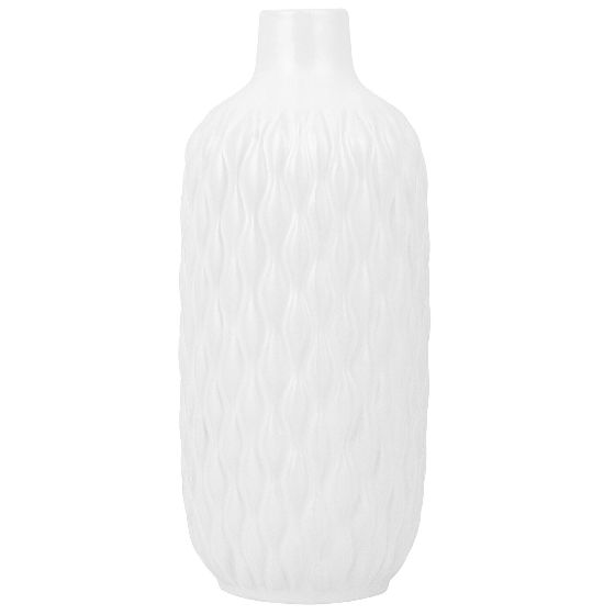 Dekorationsvas EMAR 31 cm Stengods Vit