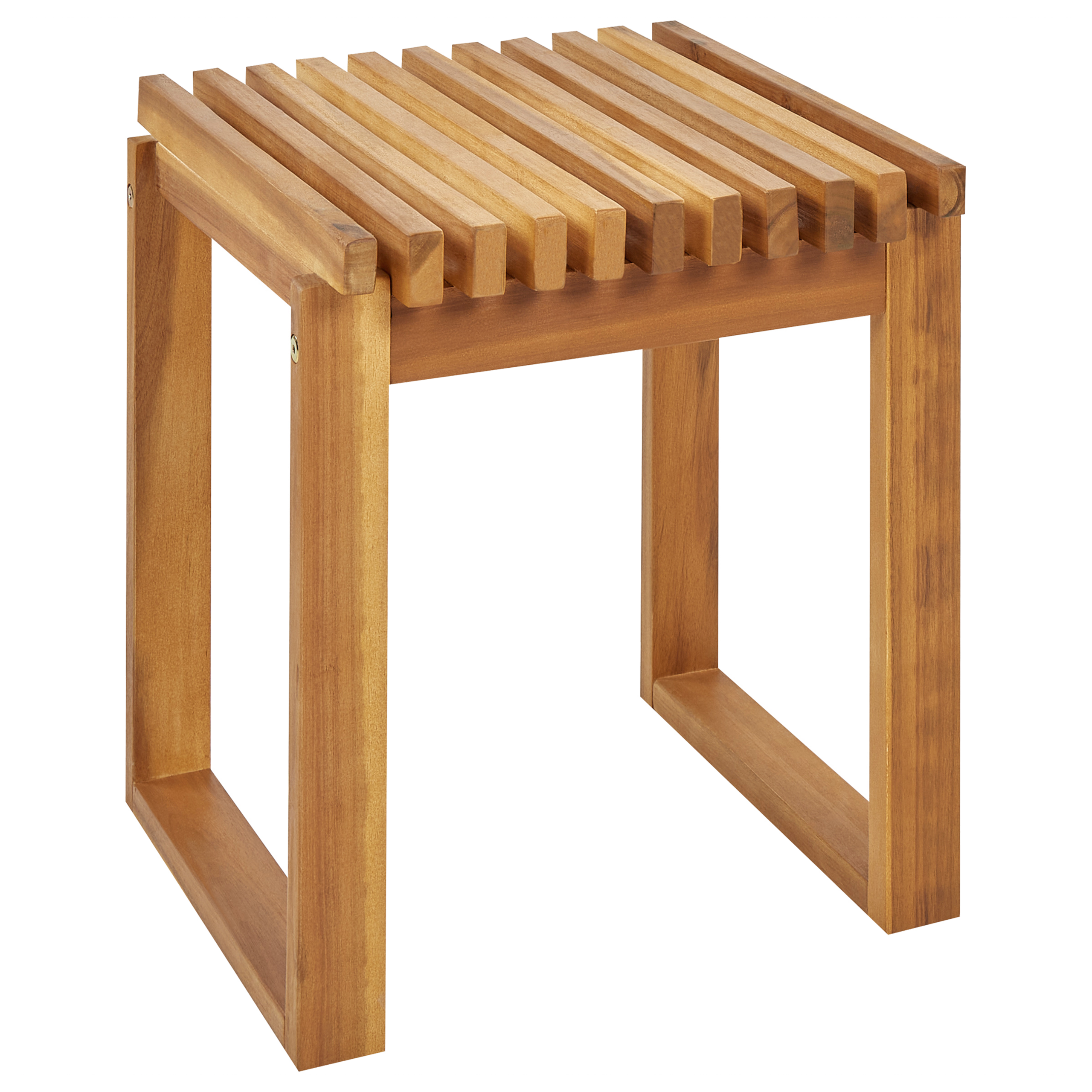 Sidobord för trädgården BELLANO 35 cm 40 cm Akaciaträ Brun