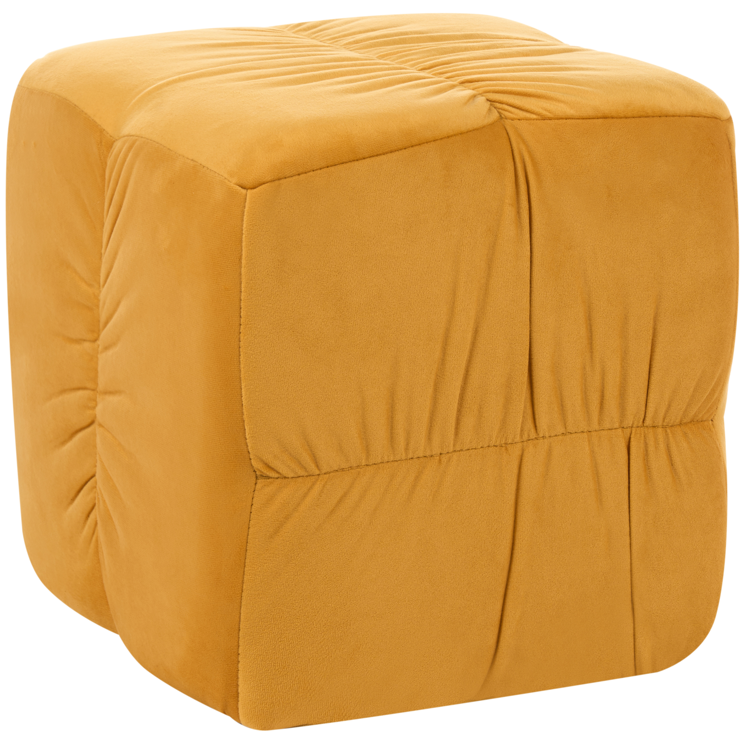 Sittpuff TURLEY Sammet Senapsgul