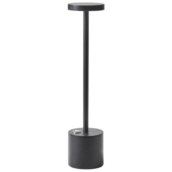 Trådlös LED-bordslampa LIZANDRO med dimmer Metall Svart