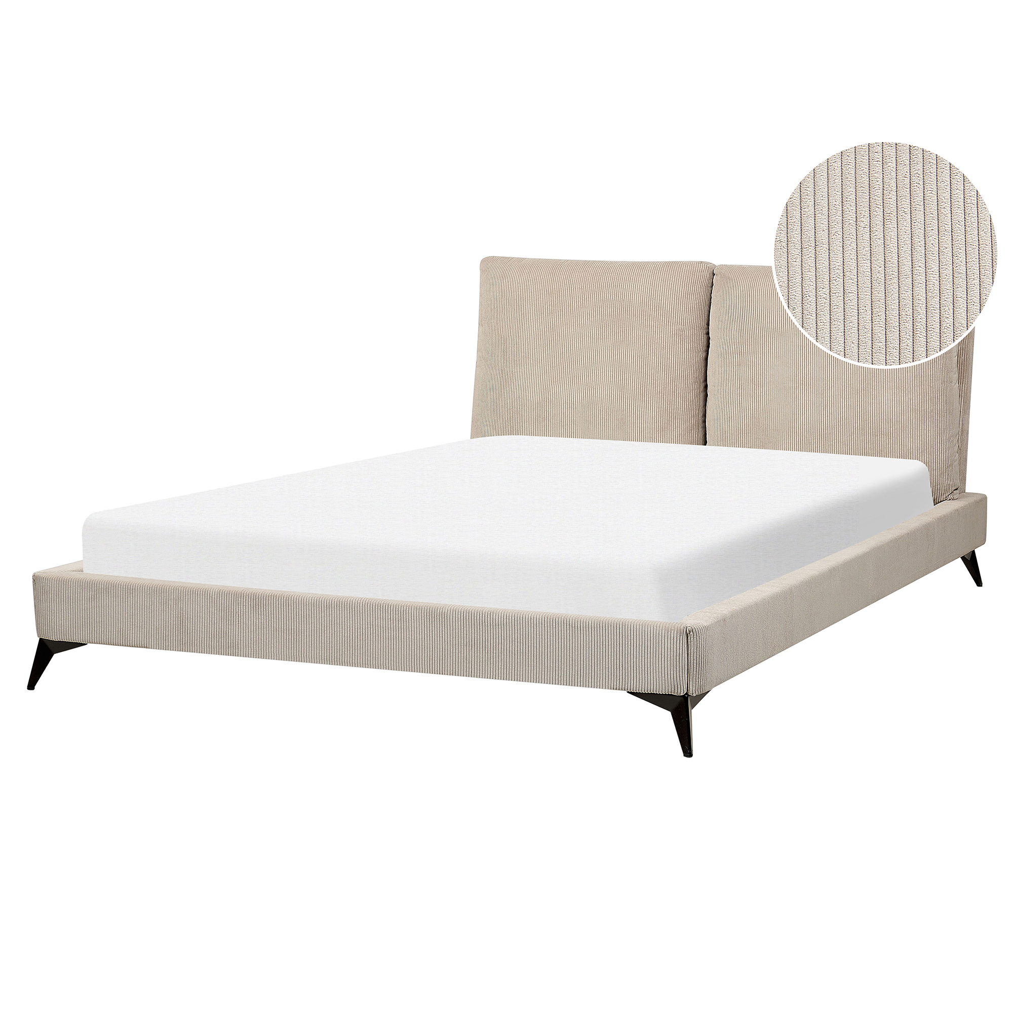 Säng med lamellram Manchester MELLE 160 x 200 cm Taupe