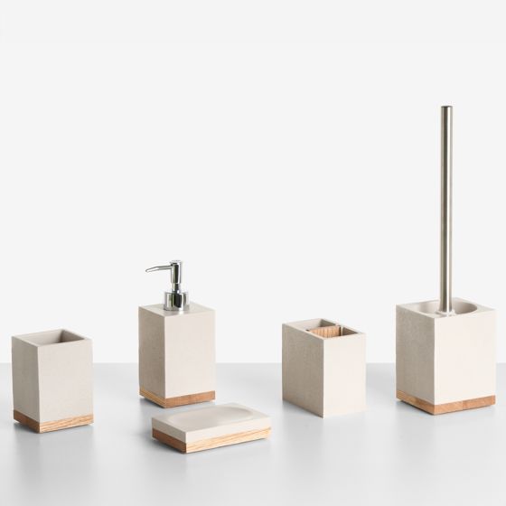 Set med badrumstillbehör i 5 delar TAPICHE Beige