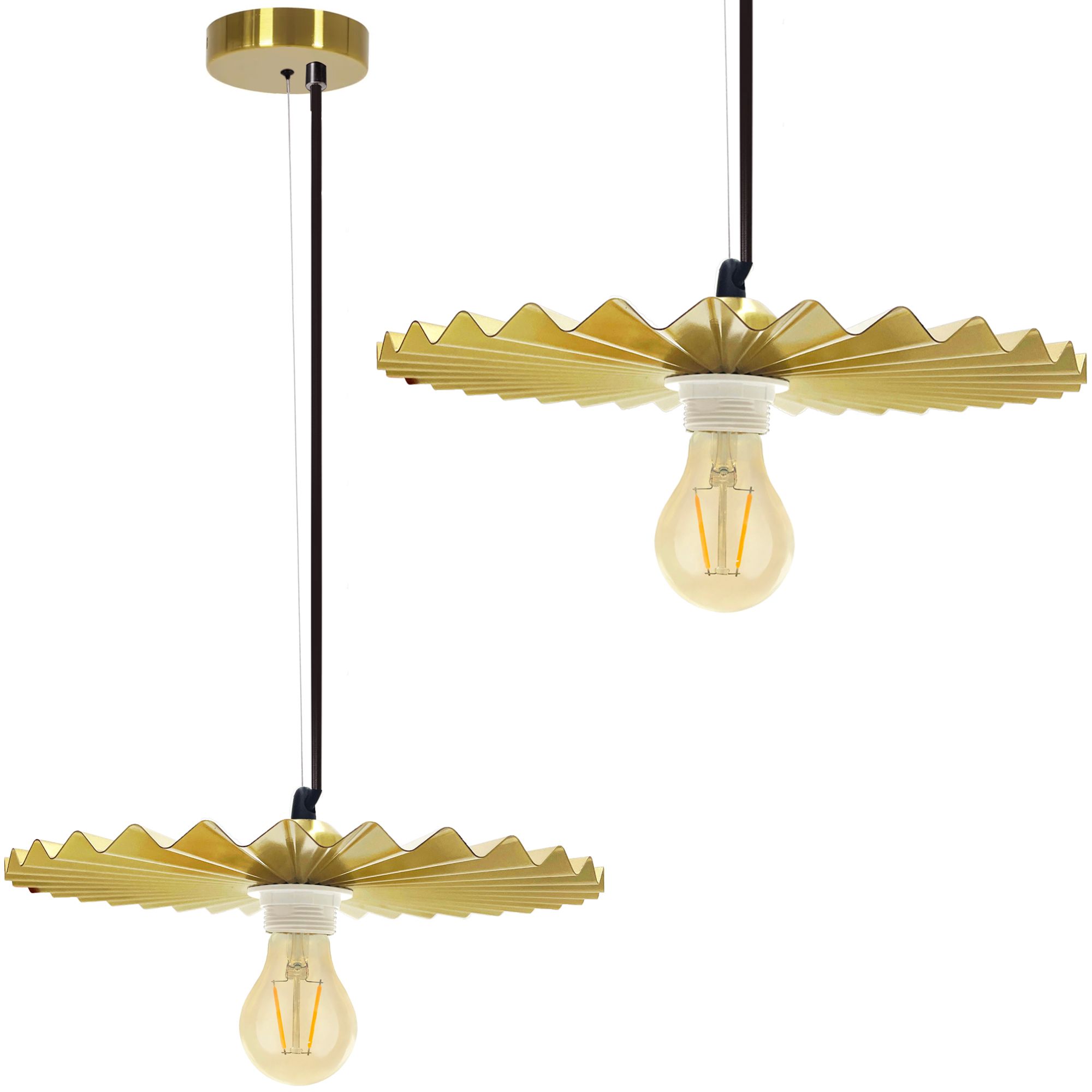 TOOLIGHT hängande taklampa APP1453-1CP 30CM Guld 30x30x5cm