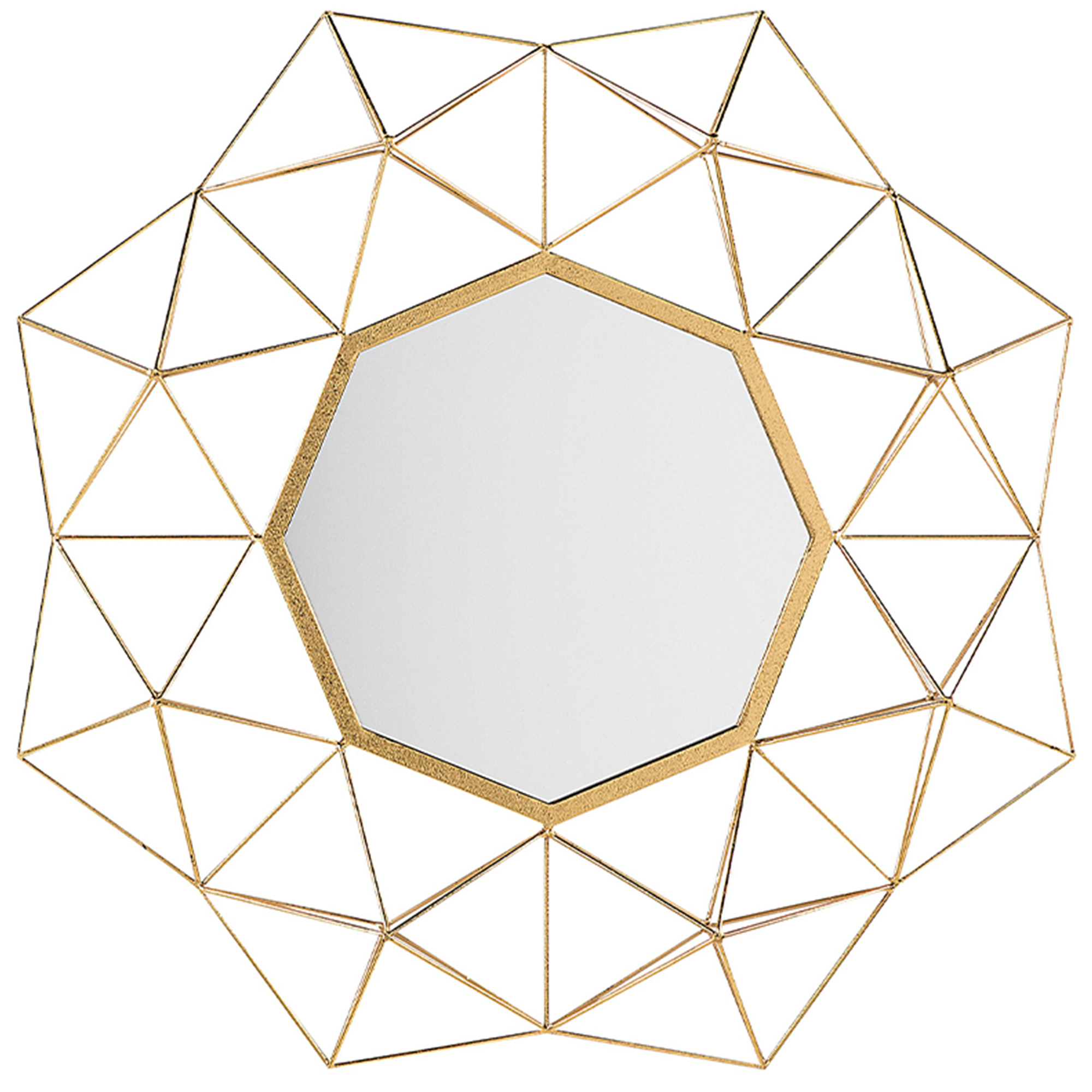 Väggspegel GAILLAC 80 cm 80 cm Metall Guld