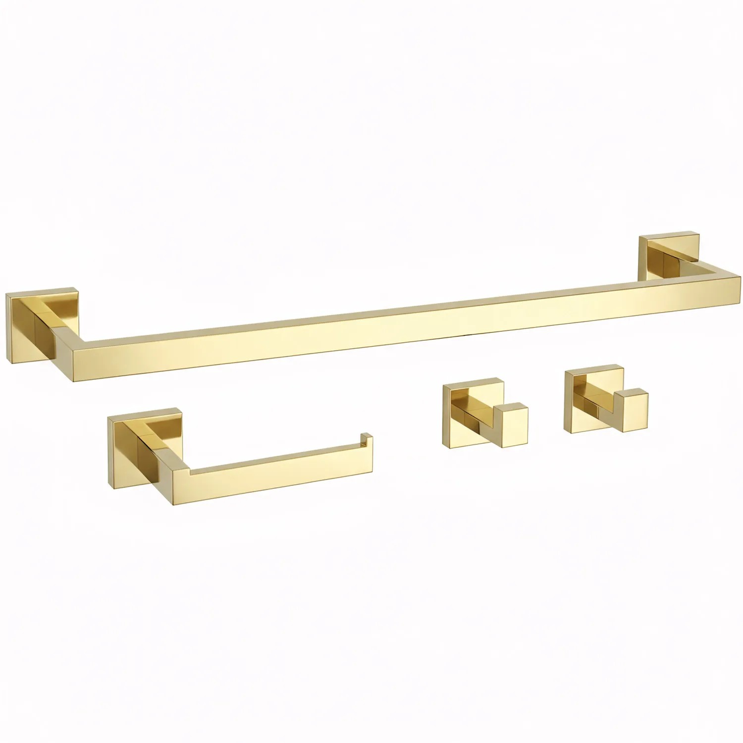 REA Set Med Badrumskrokar RIO Guld, 57x8,5x5cm