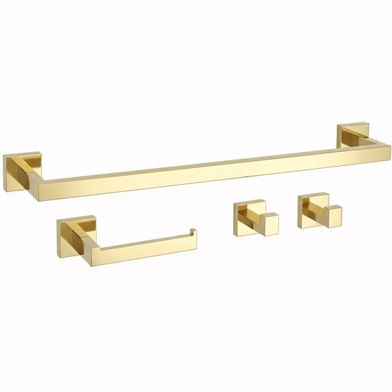 REA Set Med Badrumskrokar RIO Guld, 57x8,5x5cm