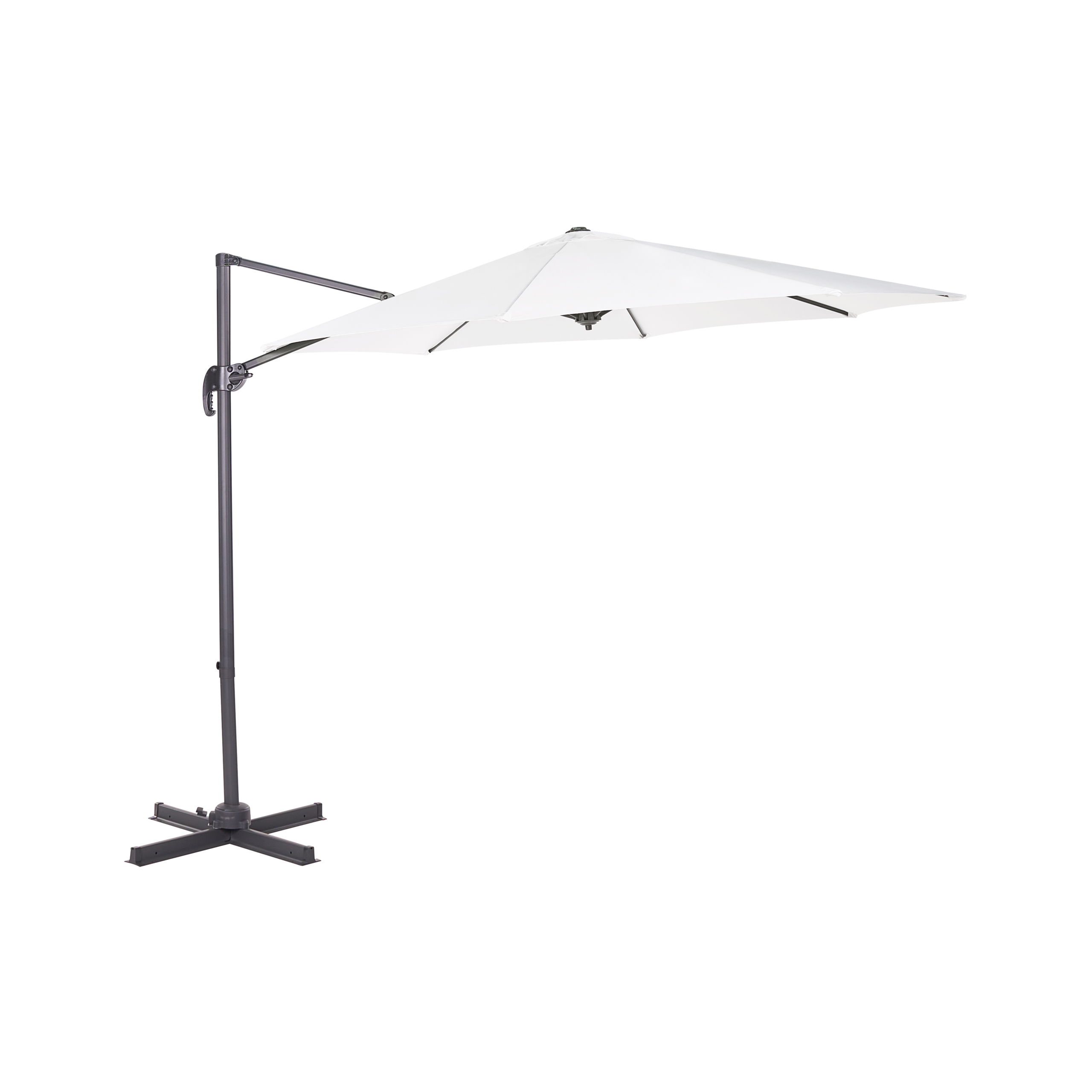 Frihängande parasoll 294 cm SAVONA Off-White