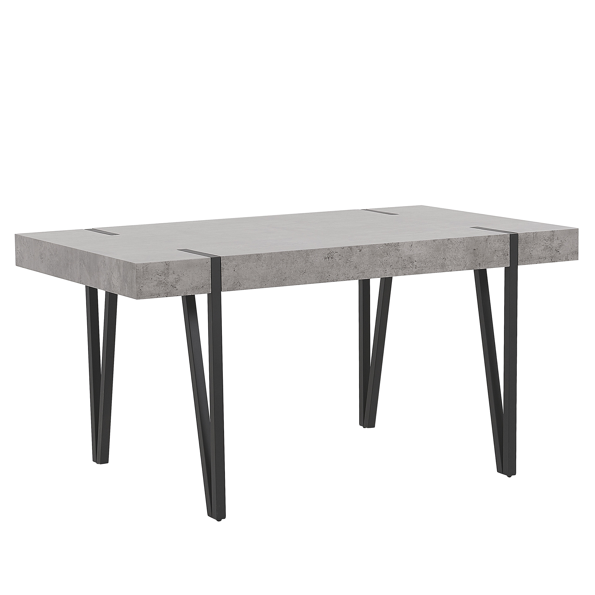 Matbord ADENA Grå betongeffekt 150 cm 90 cm