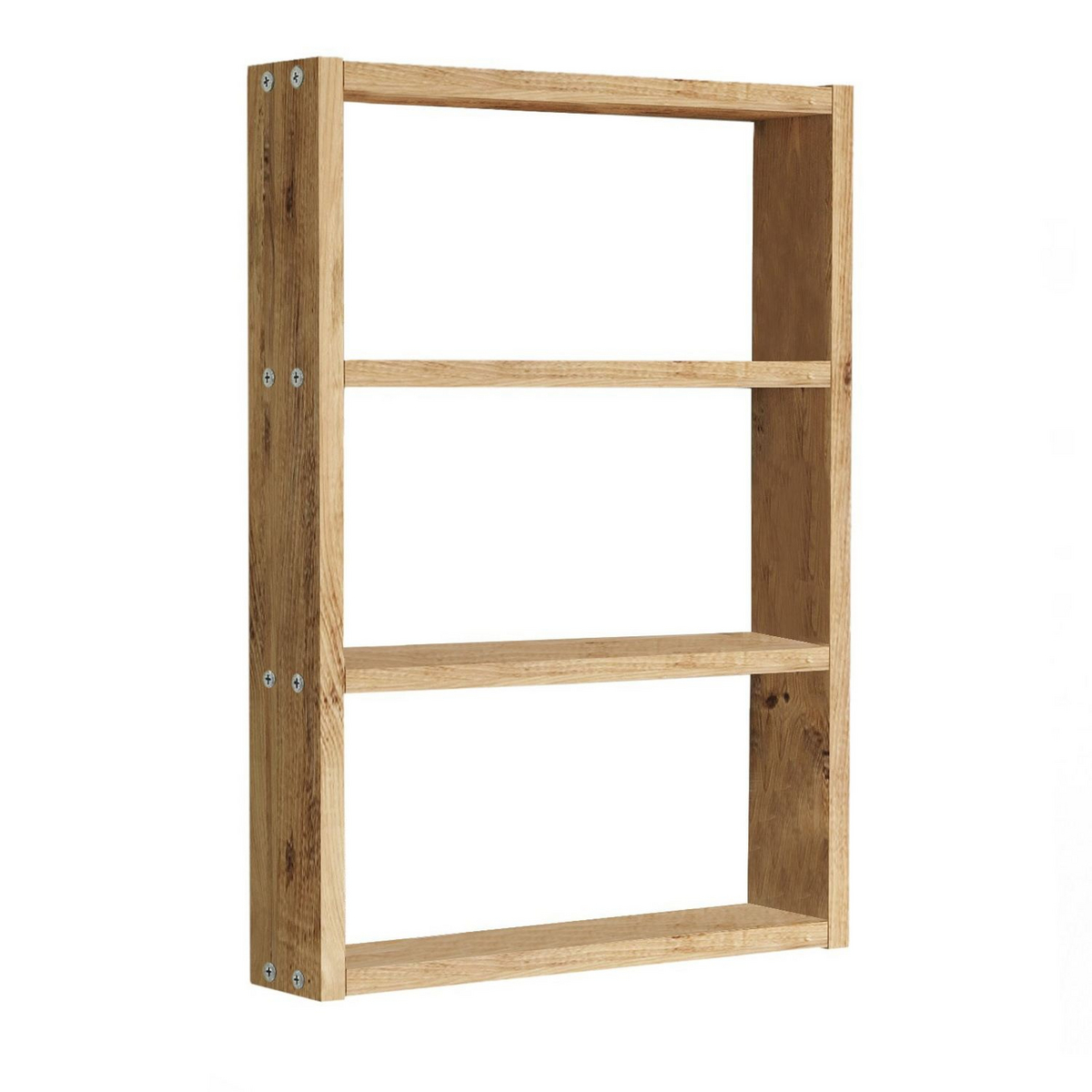 Norda Design Rustik vägghylla, 43,2 x 60 x 9 cm | 100% melaminbelagd, 18 mm tjock | Stilfull förvaringslösning