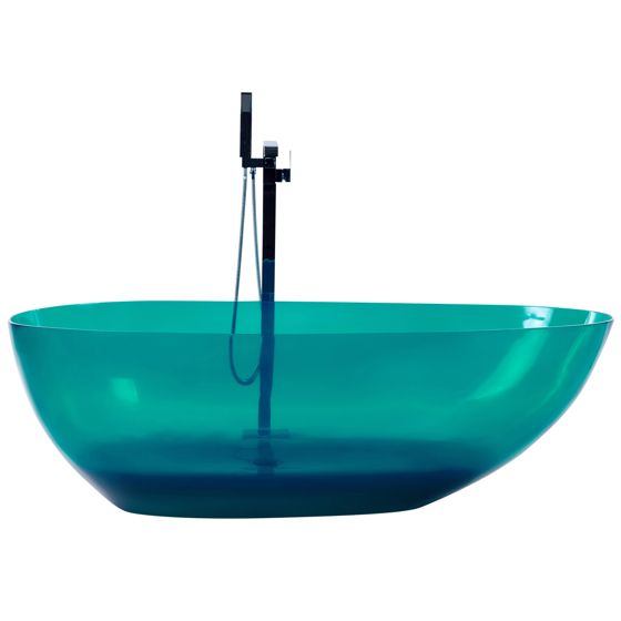 Fristående badkar BLANCARENA 1700 x 780 mm Blågrön
