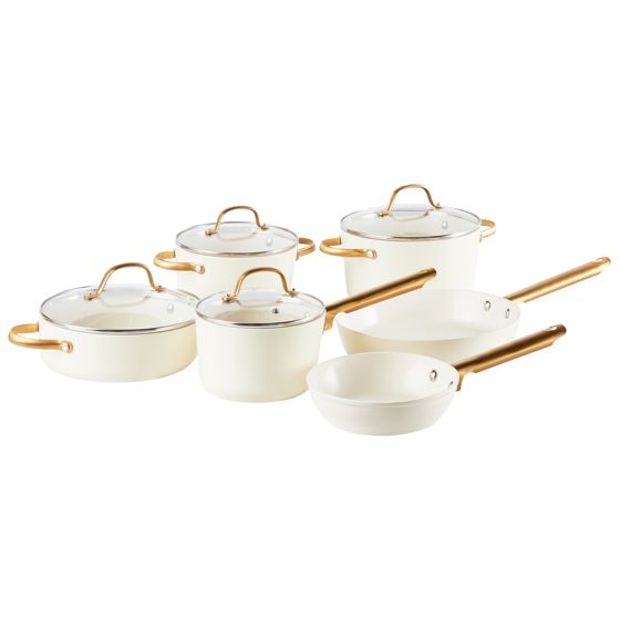Kokkärlsset med 10 delar ELITE PRO Off-White