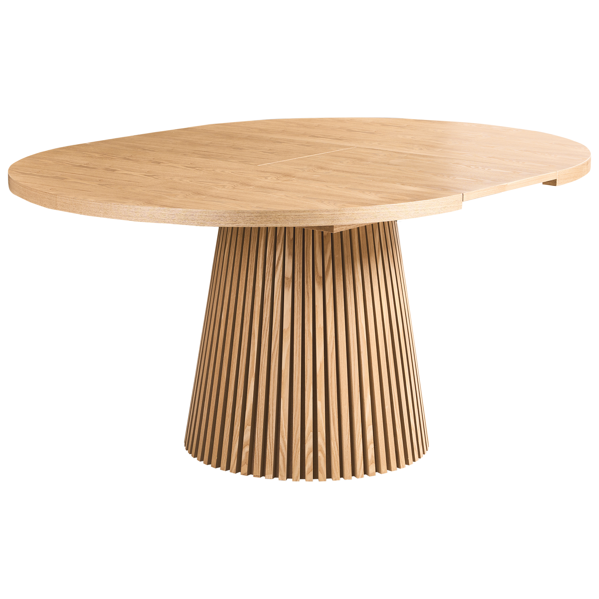 Förlängningsbart matbord MOORE Ljus askfanér 120/160 cm 120 cm