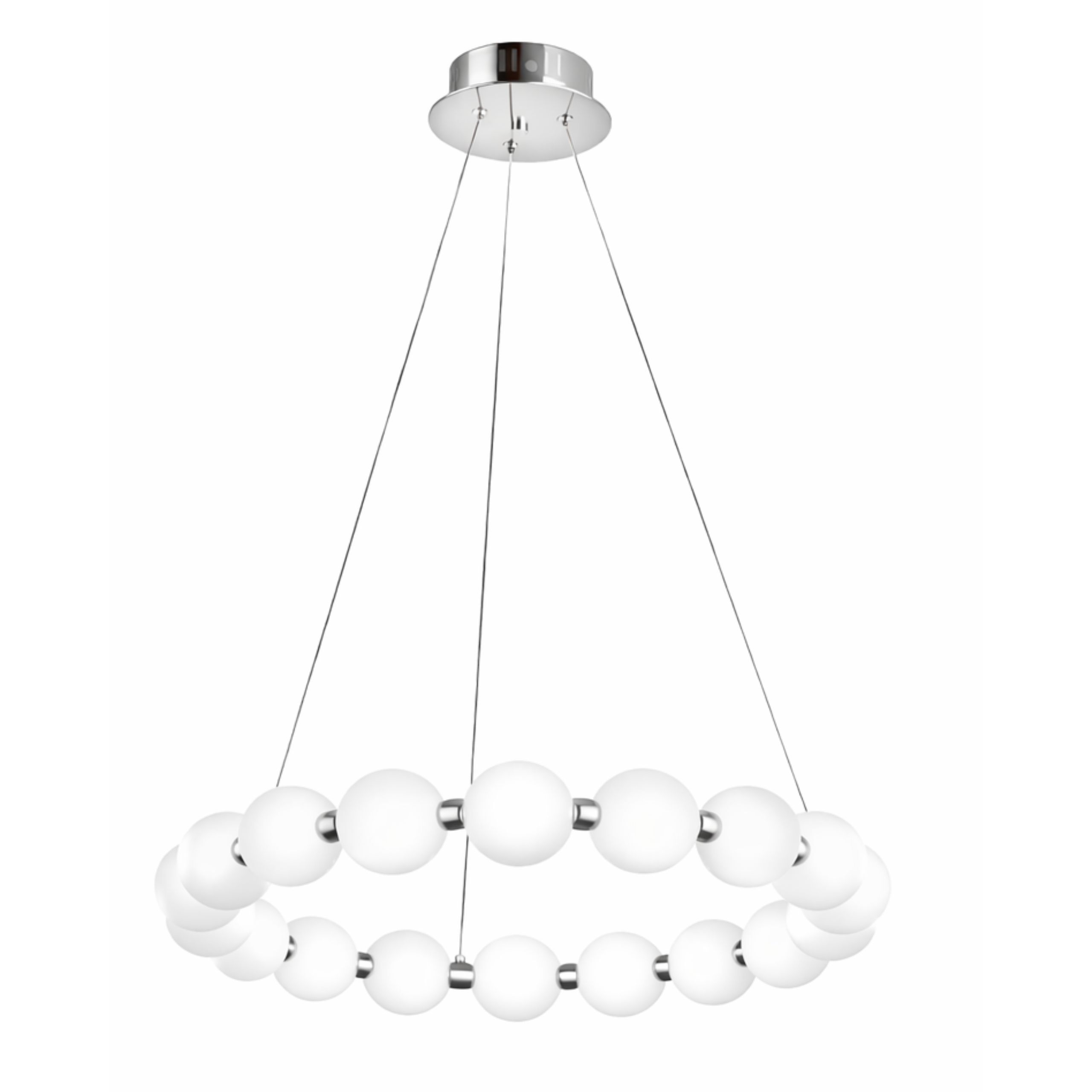 TOOLIGHT hängande taklampa G183-CP LED Krom 58x58x85cm