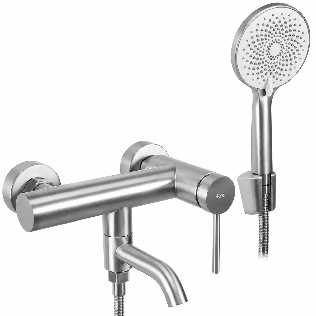 REA Badkarsblandare JS-702303N CLIF Borstad Nickel, 22x19x11cm