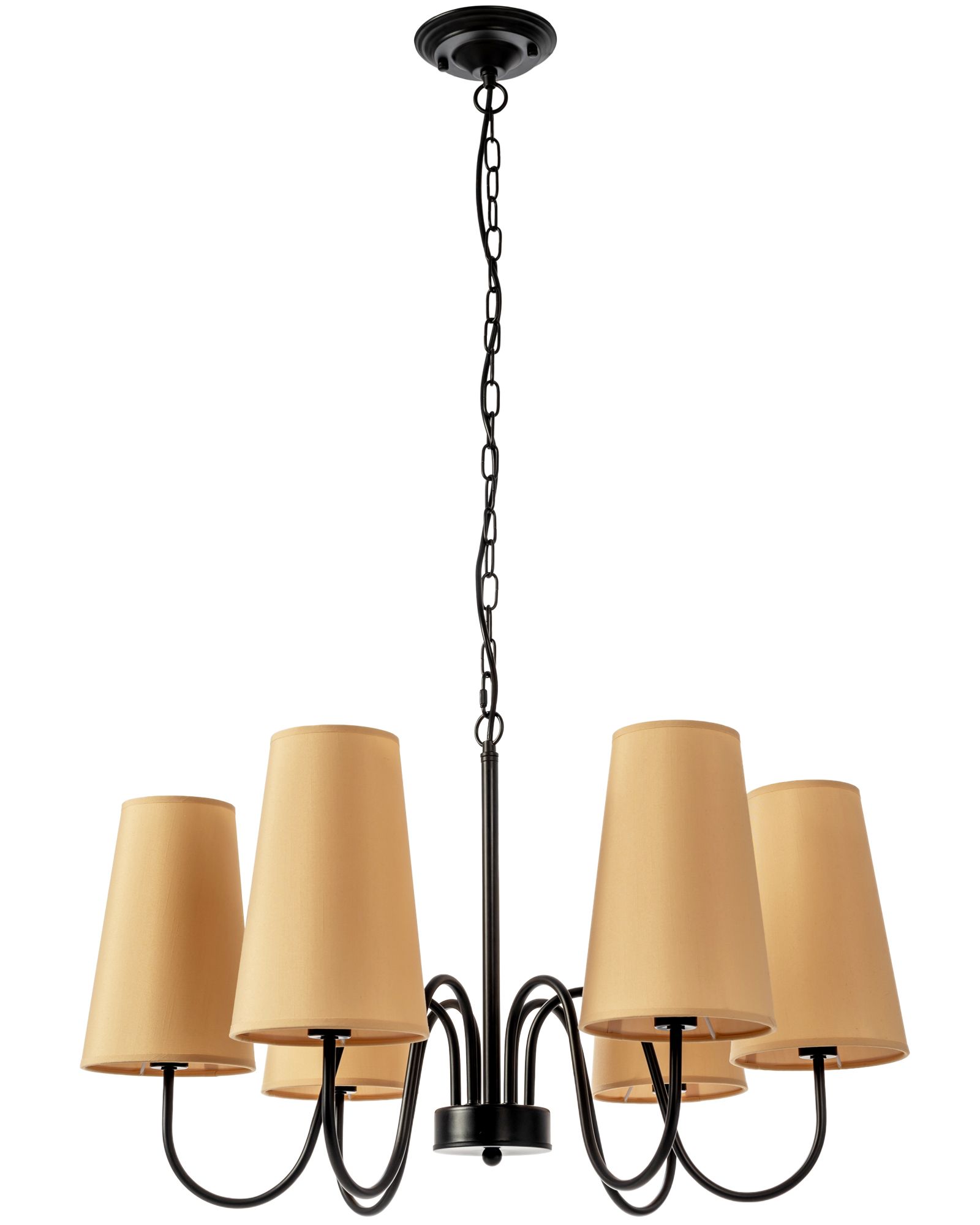 TOOLIGHT hängande taklampa APP753-6 Svart 70x70x110cm