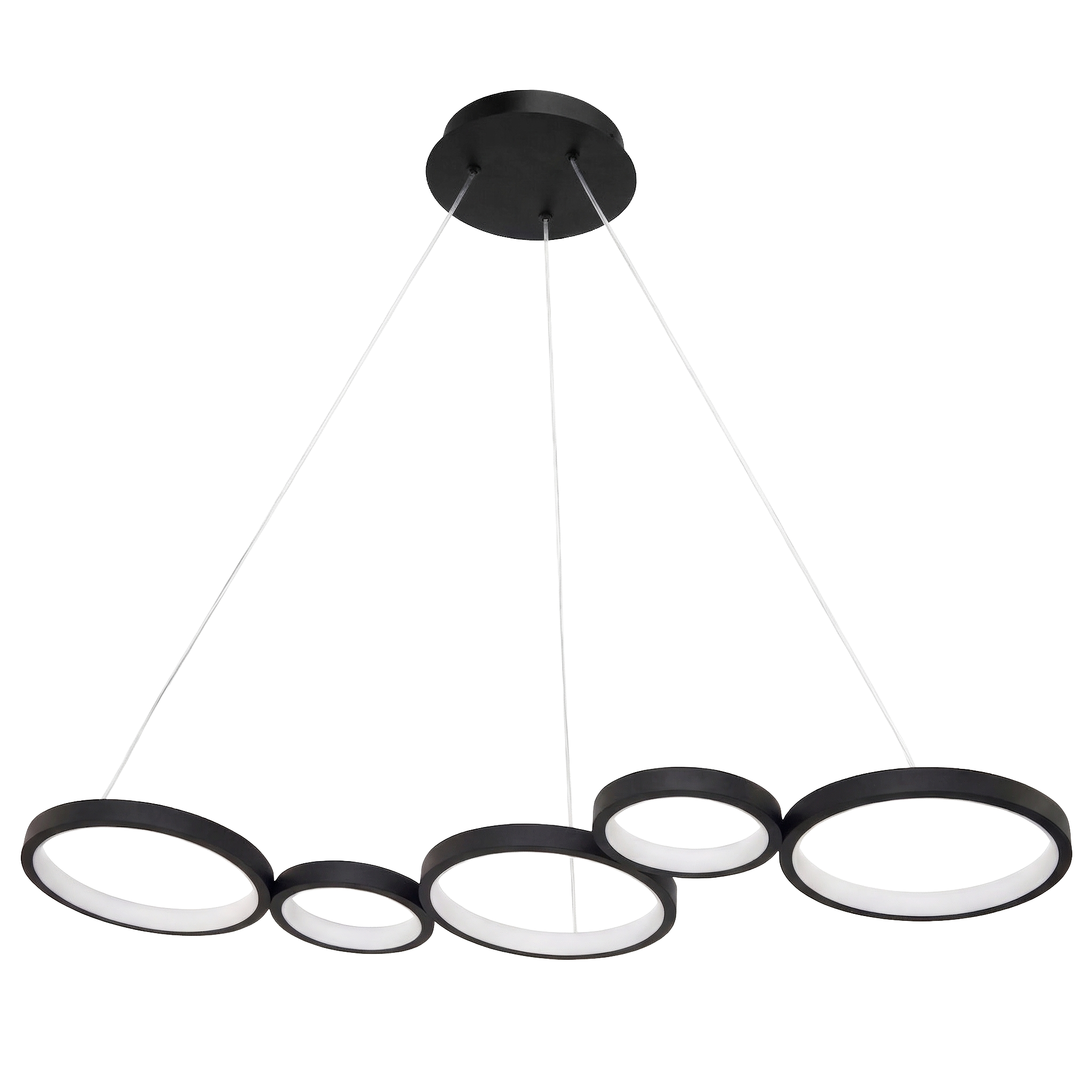TOOLIGHT hängande taklampa APP1923-CP Svart 85x21x100cm