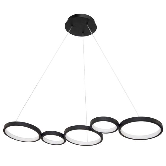 TOOLIGHT hängande taklampa APP1923-CP Svart 85x21x100cm