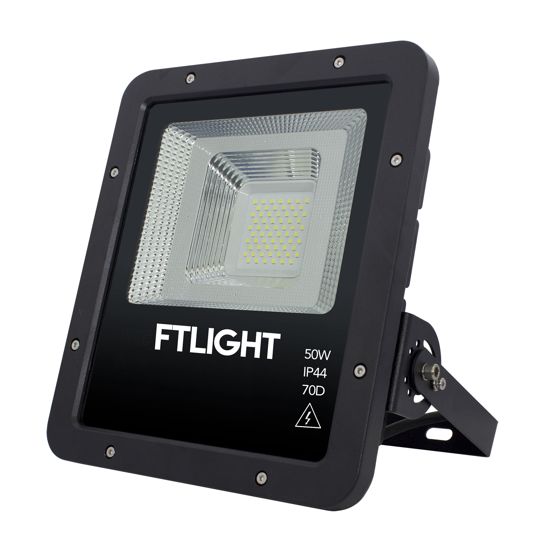 FTlight LED-strålkastare Work Platinum 50W, 6000lm, 4500K, 295x266x68mm