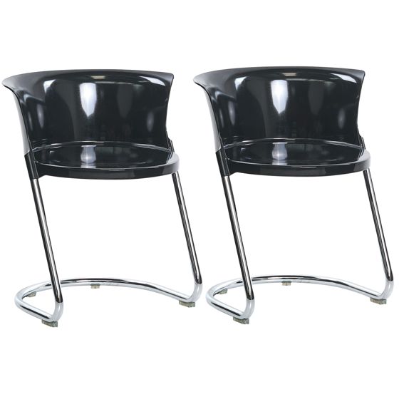 Set med 2 matstolar OSHKOSH Svart