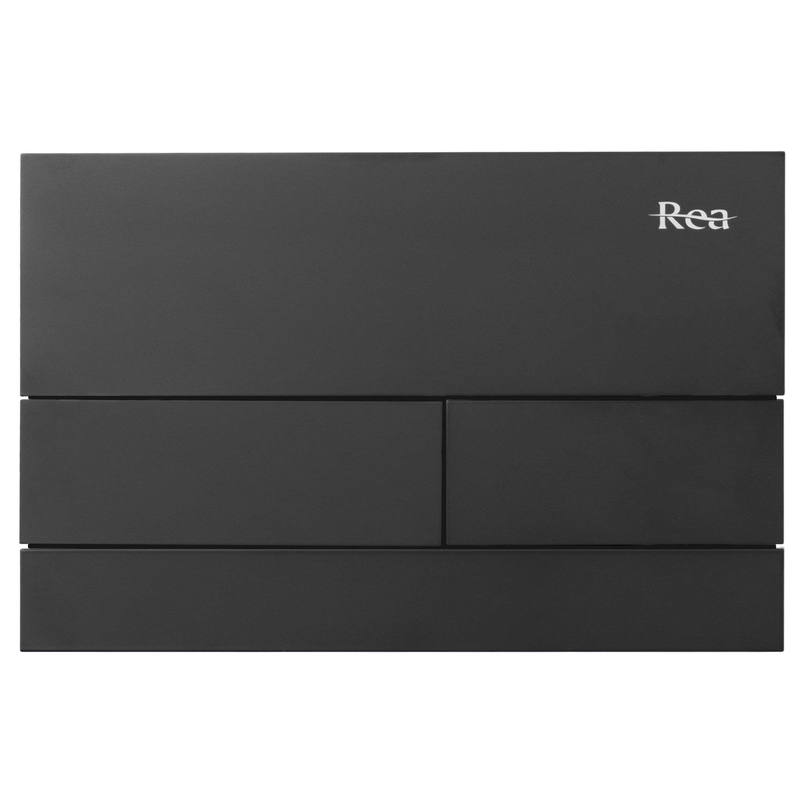 REA Spolknapp För Inbyggnadsfixtur T Svart, 15,5x24x15,5cm