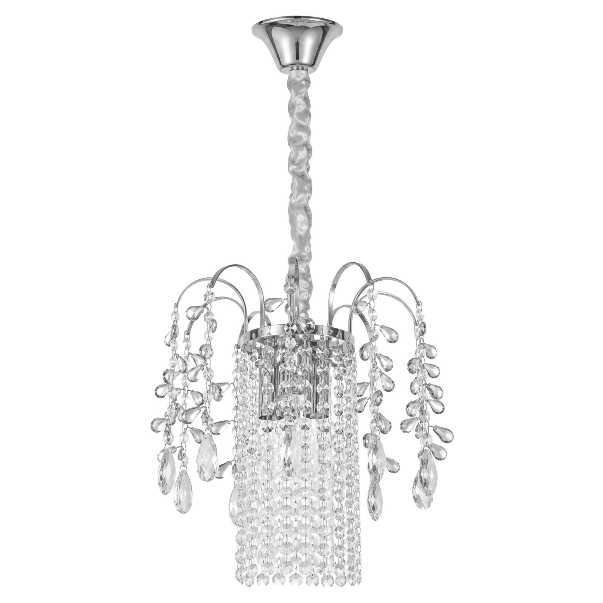 TOOLIGHT hängande taklampa SWE089-CP 30cm Krom 27x27x80,5cm