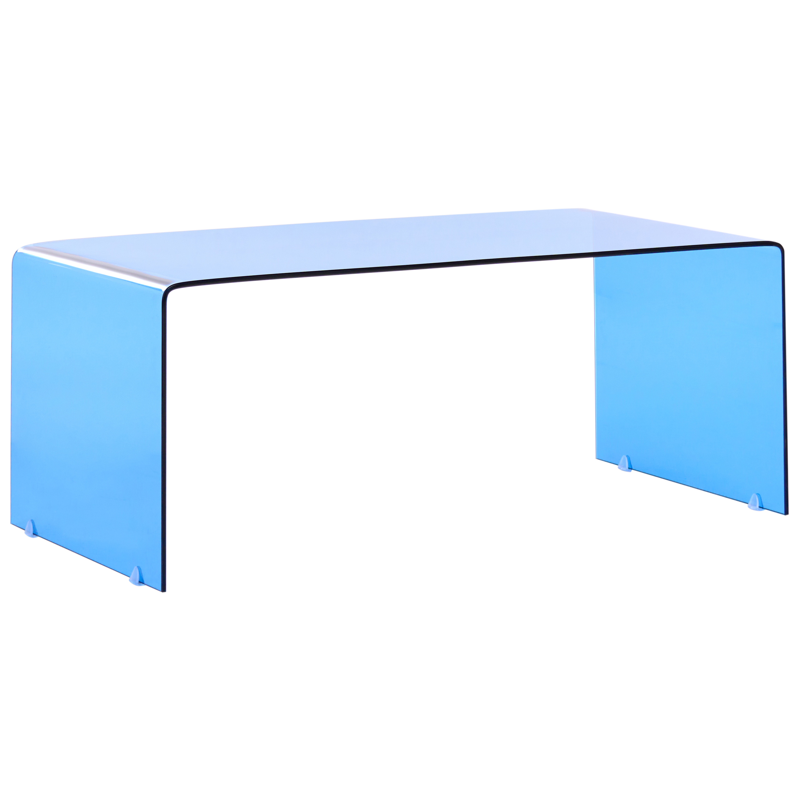 Soffbord KENDALL Härdat glas Blå