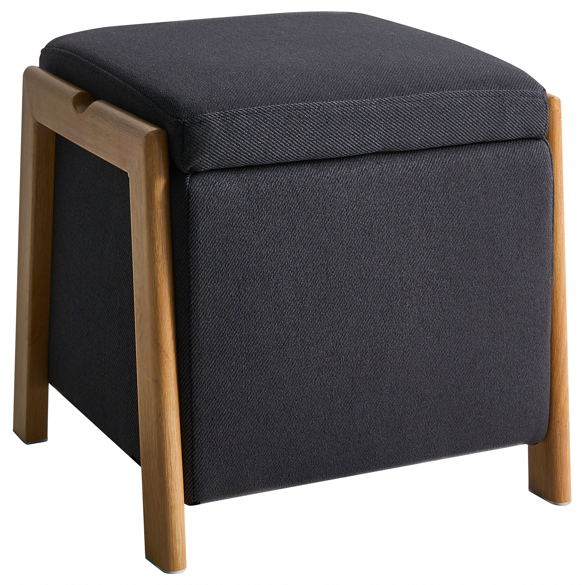 Förvaringspuff EDLAND 45 cm Svart