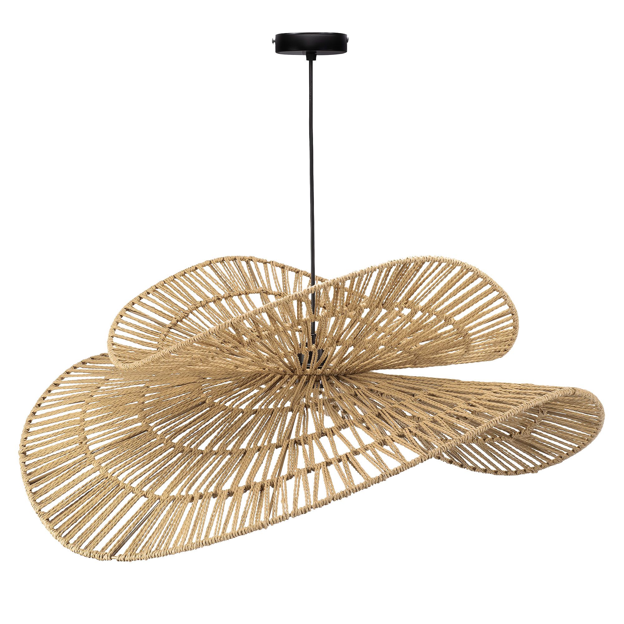 TOOLIGHT hängande taklampa APP1738-1CP 80CM Brun 132,5x80x20cm