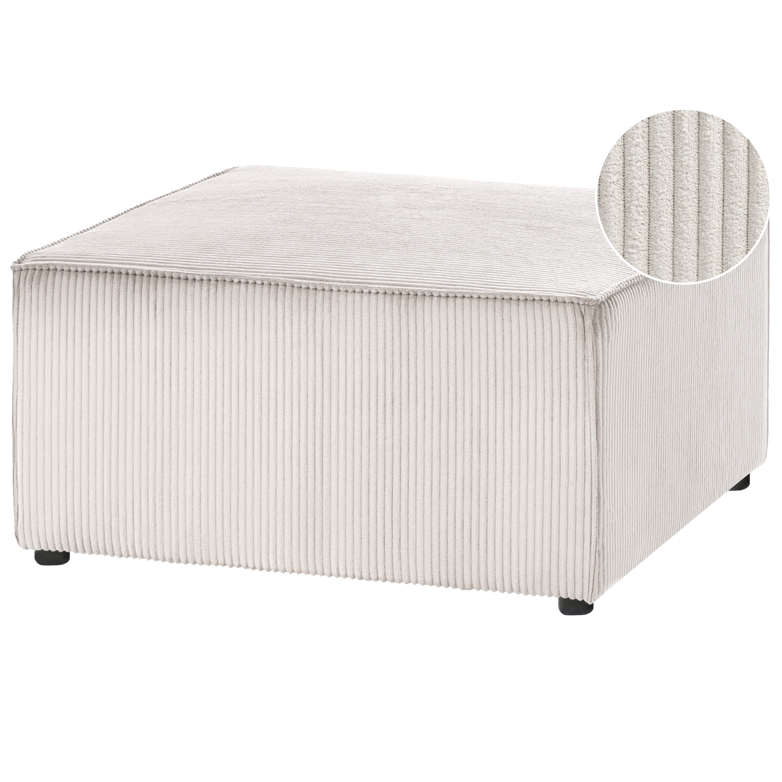 Fotpall LEMVIG Manchester Beige