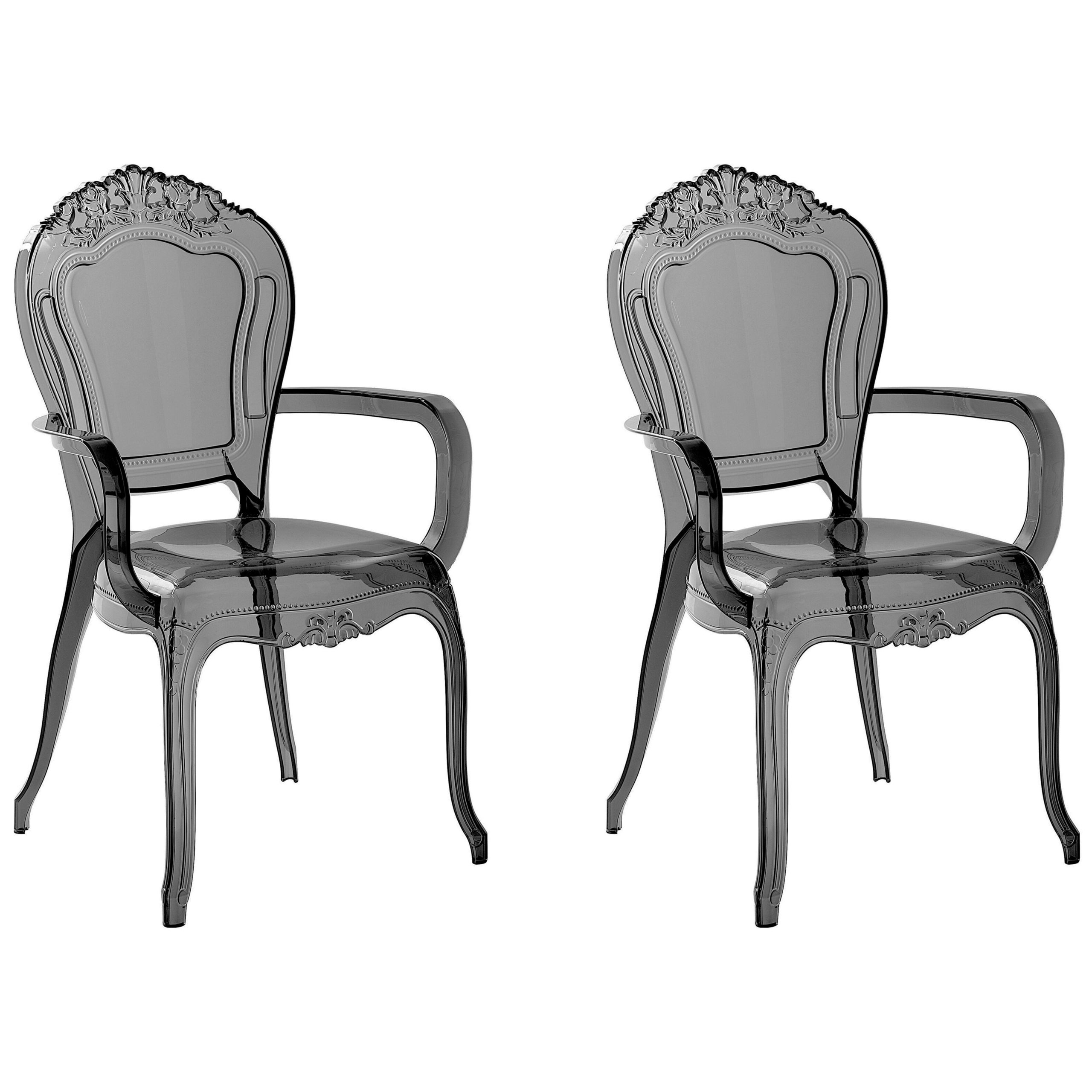 Set med 2 matstolar VERMONT Svart