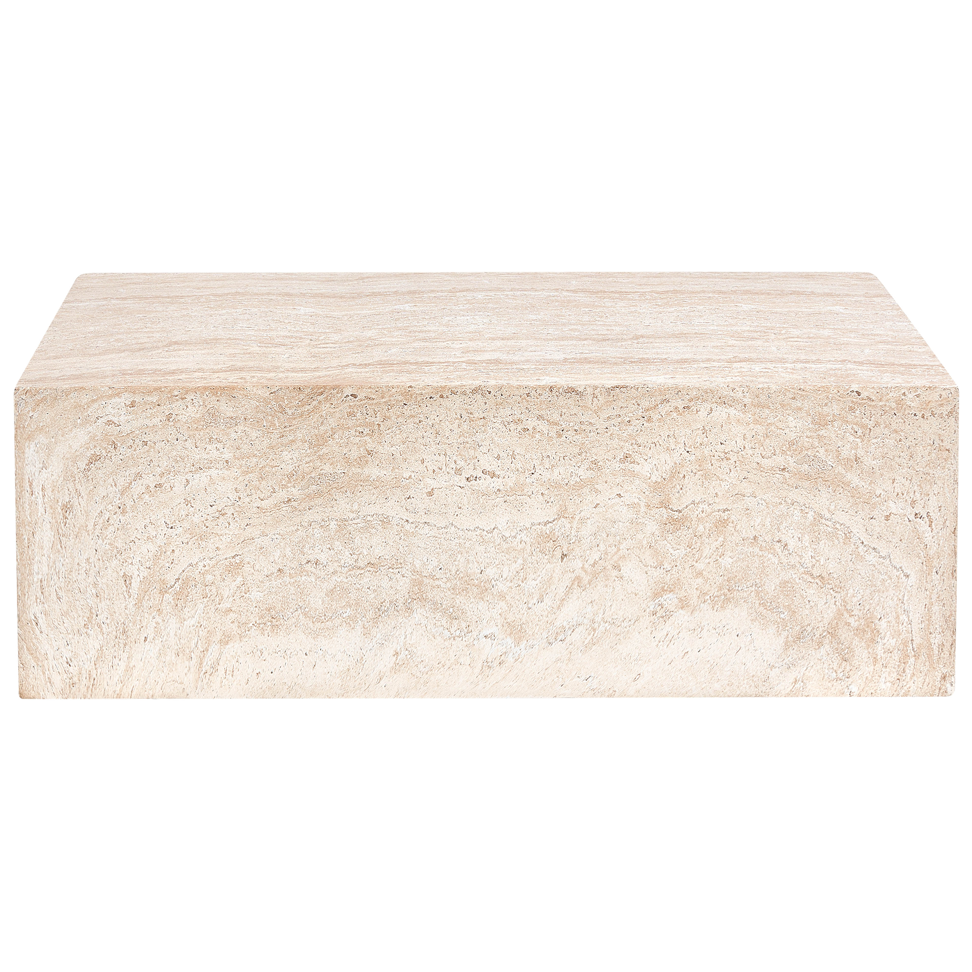 Soffbord NOBRES 90 cm 66 cm Travertin-effekt