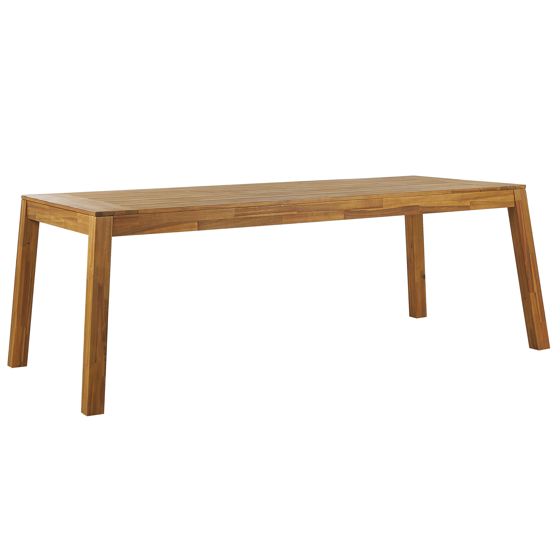 Trädgårdsmatbord LIVORNO 210 cm 90 cm Akaciaträ Brun